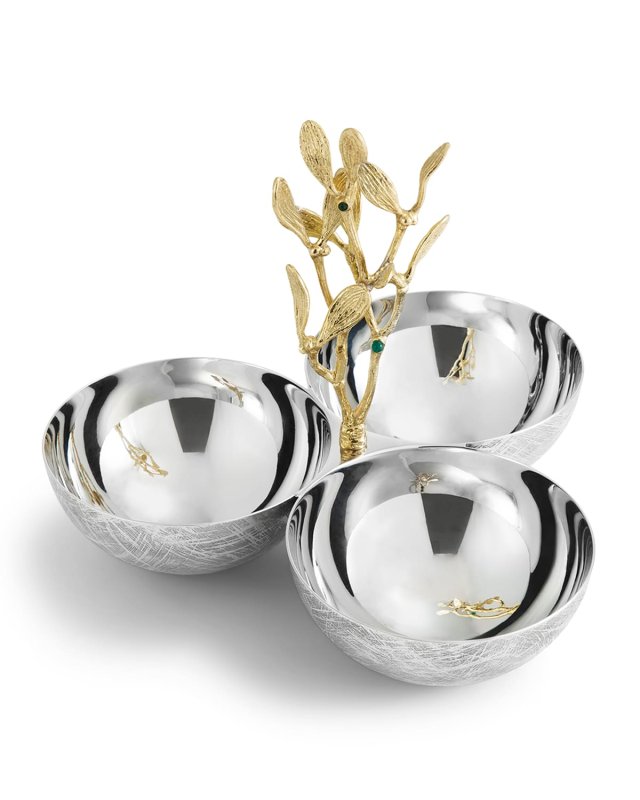 Mistletoe Triple Dish